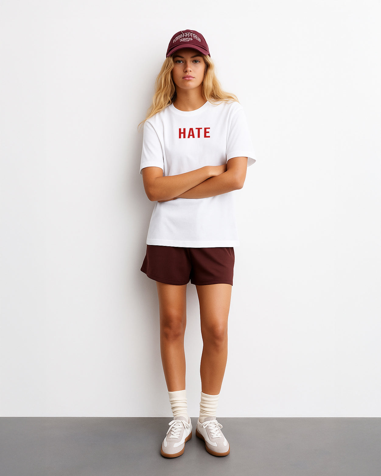 GRPHX Stand Against Hate graphic oversized t-shirt front view