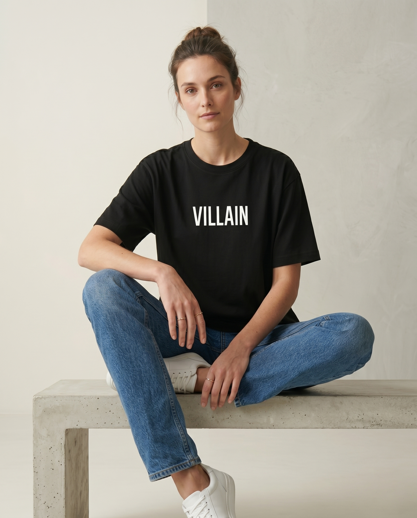 GRPHX Not the Hero Villain Edition oversized cotton tee India streetwear