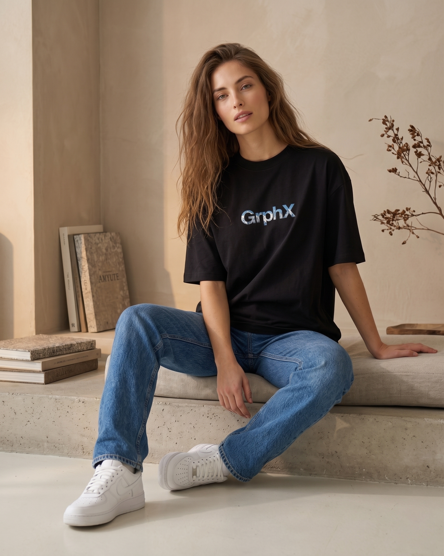GRPHX Mountain Mode oversized streetwear tee India premium cotton