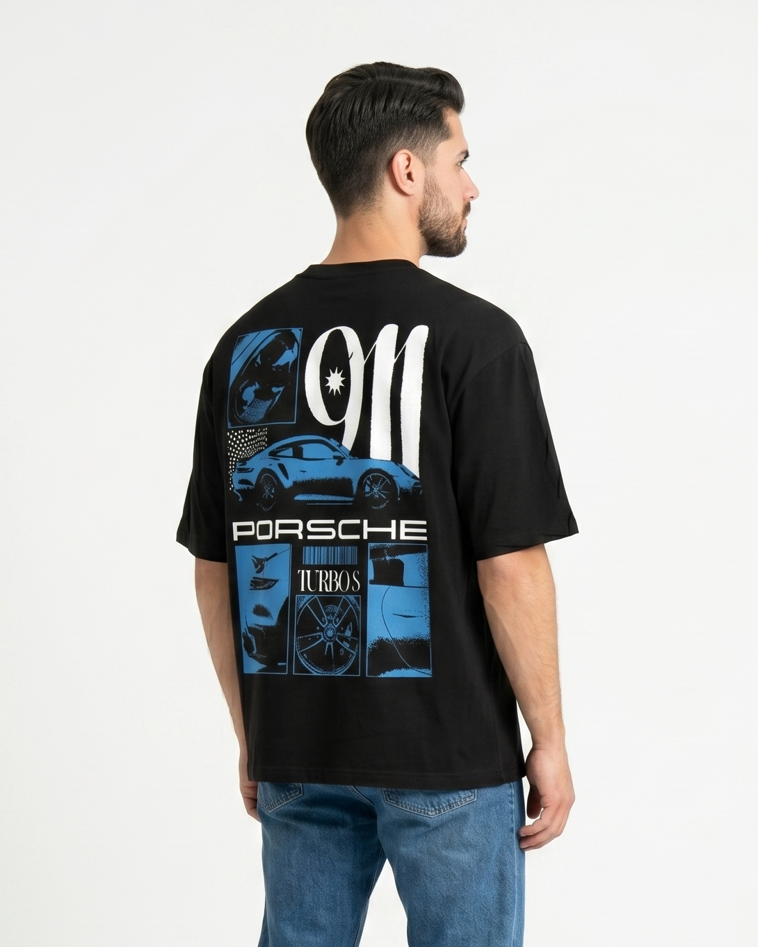 GRPHX Porsche graphic t-shirt lifestyle photography India