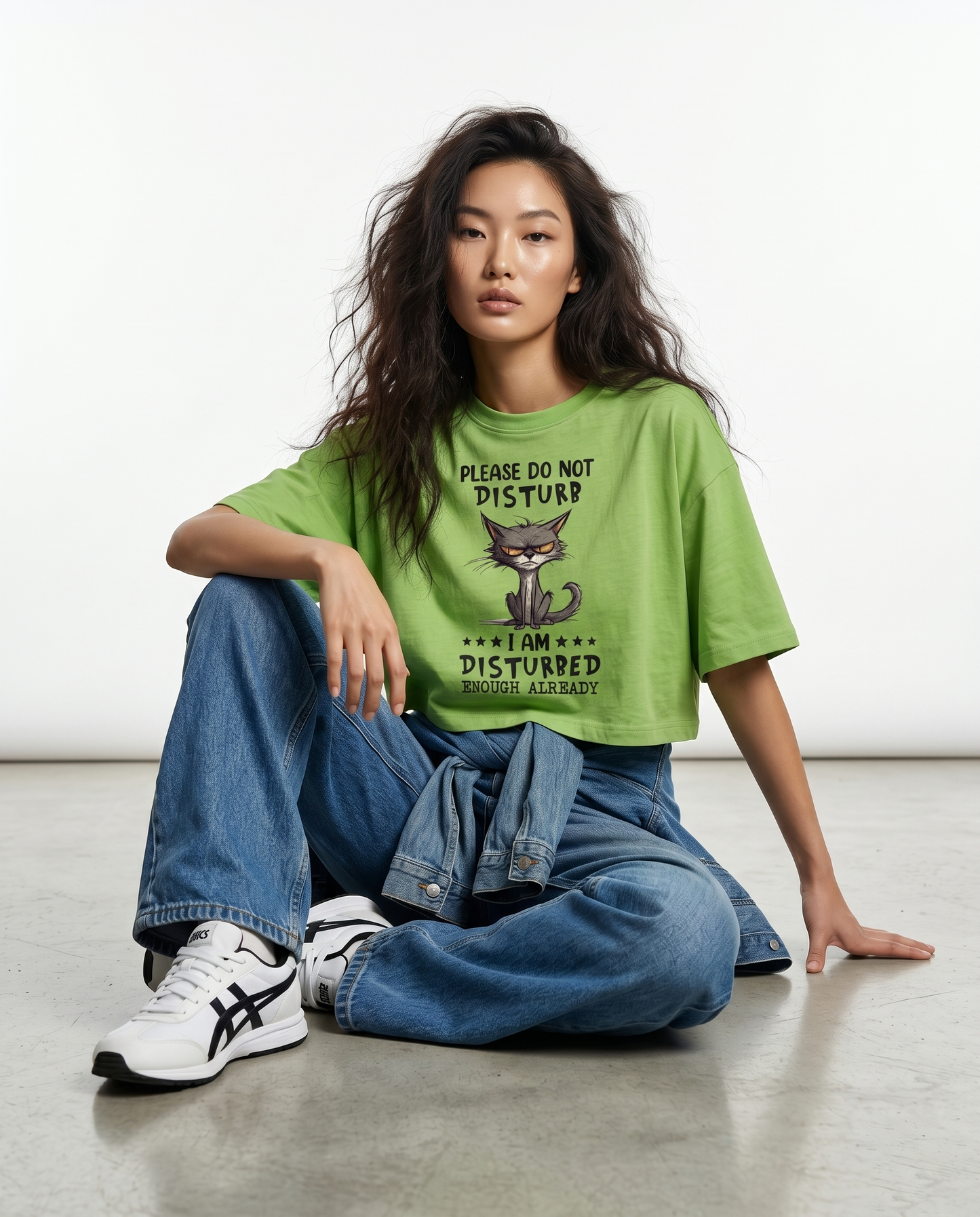 GRPHX Do Not Disturb graphic crop top India women's streetwear