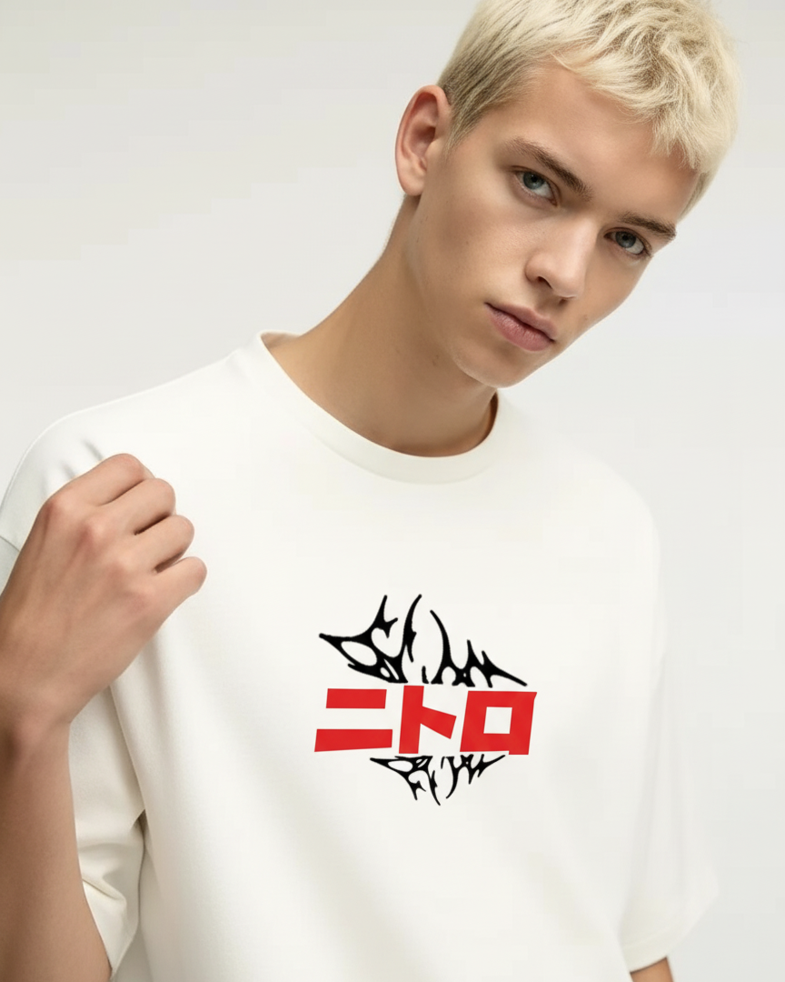 GRPHX Nitro Racing 240 GSM tee side view – relaxed fit