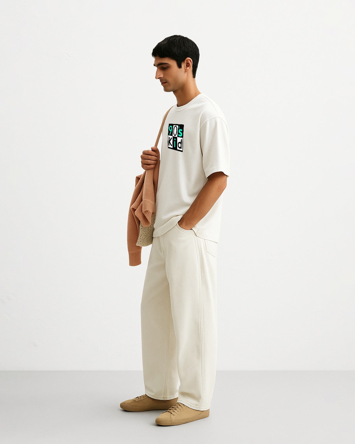 GRPHX 90s Kid oversized cotton graphic t-shirt India