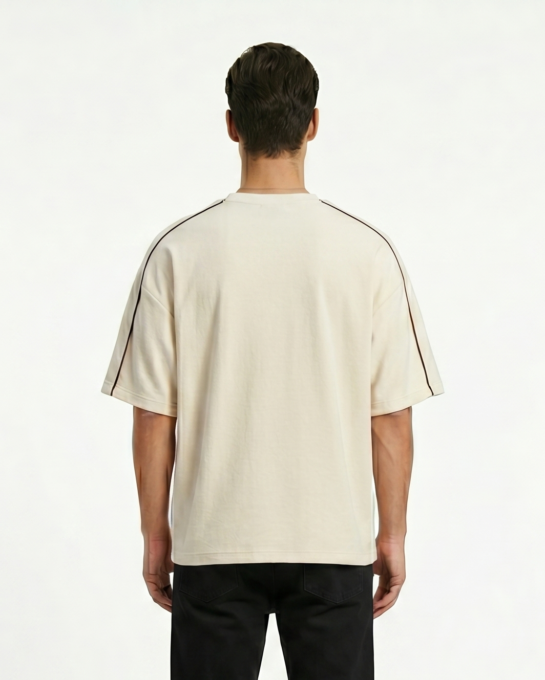 GRPHX Signature Terry Tee back view – heavyweight oversized fit