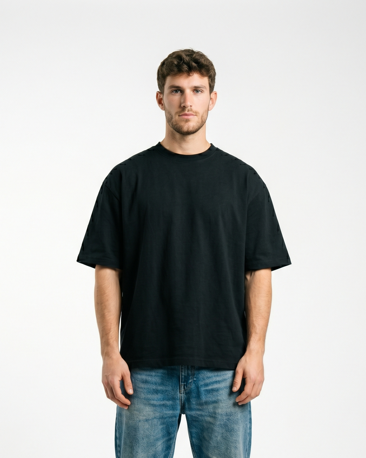 GRPHX Premium Heavyweight Oversized Cotton T-Shirt – 240 GSM front view