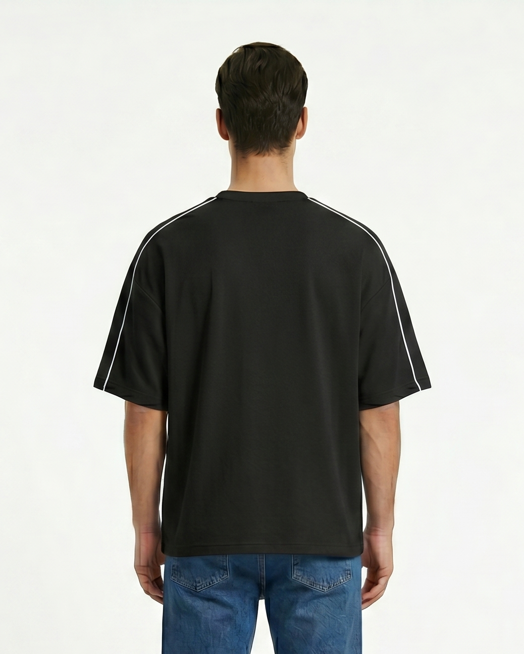 GRPHX Signature Terry Tee back view – heavyweight oversized fit