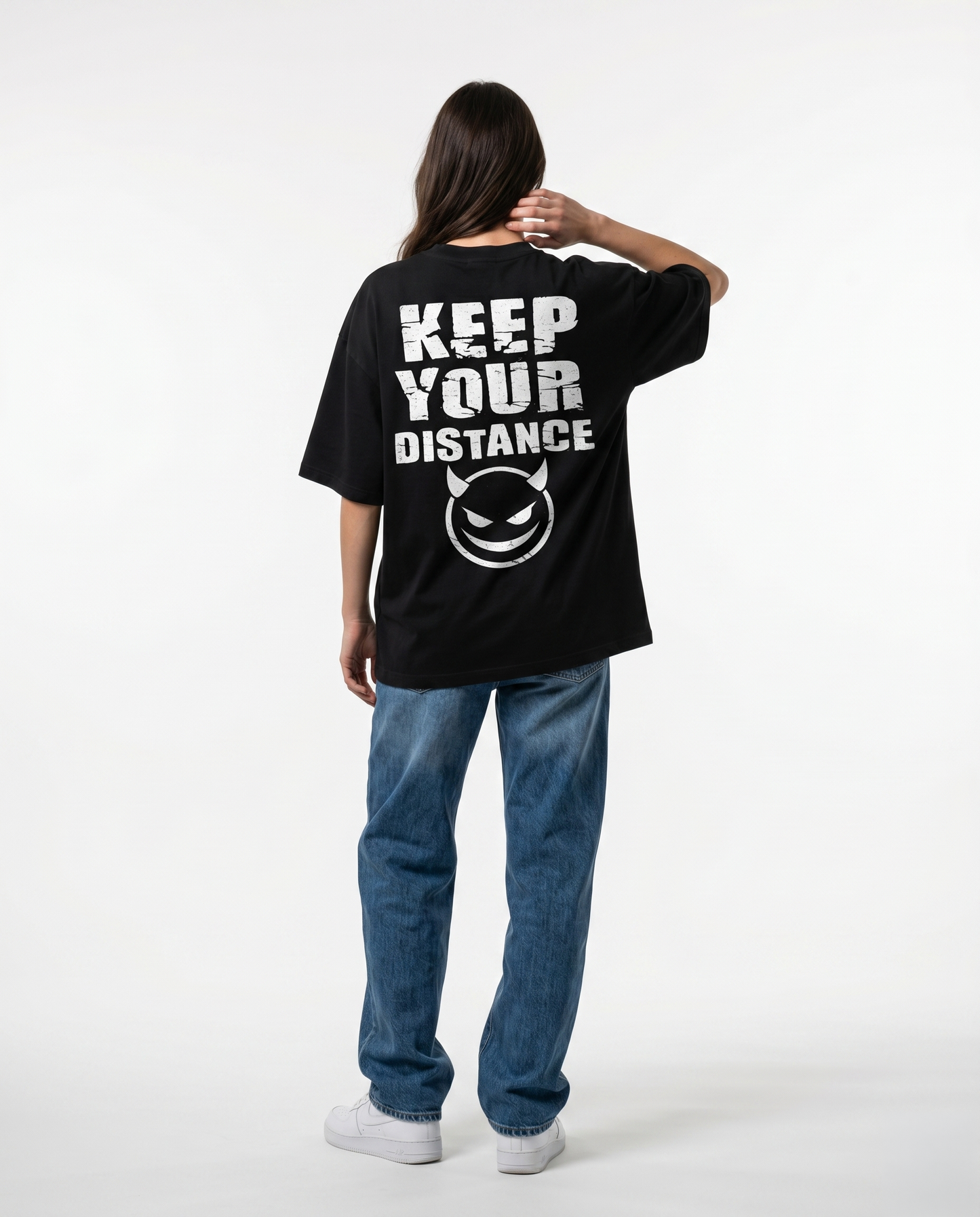 GRPHX The Outcast Heavyweight premium streetwear tee flat lay