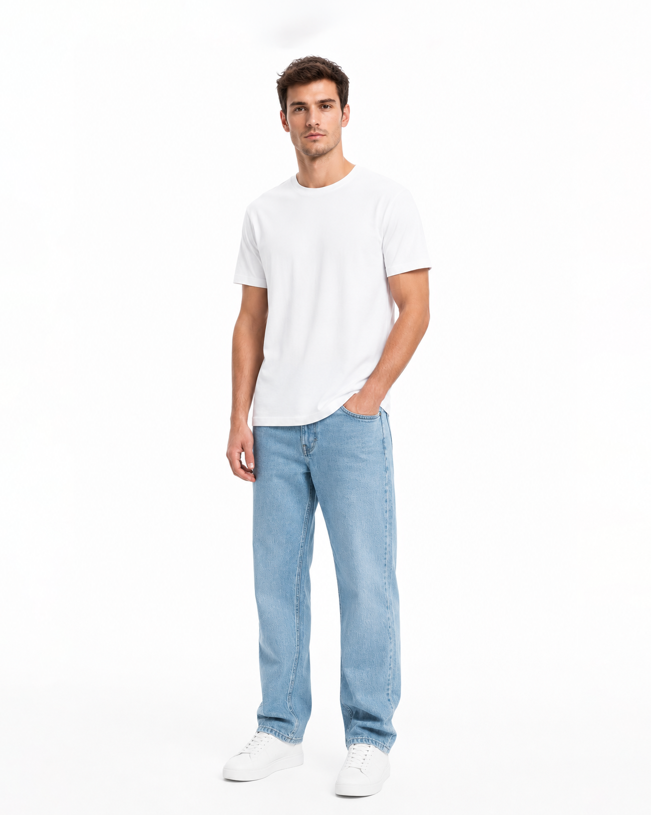 Told Myself to Stop Drinking – Back Graphic White Regular-Fit T-Shirt