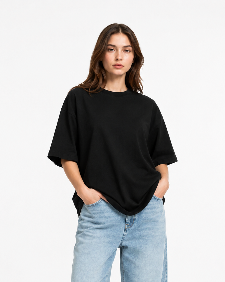 Don't Be Racist. Hate Everyone Equally. – Oversized Graphic T-Shirt | Premium Heavyweight Cotton (Unisex)