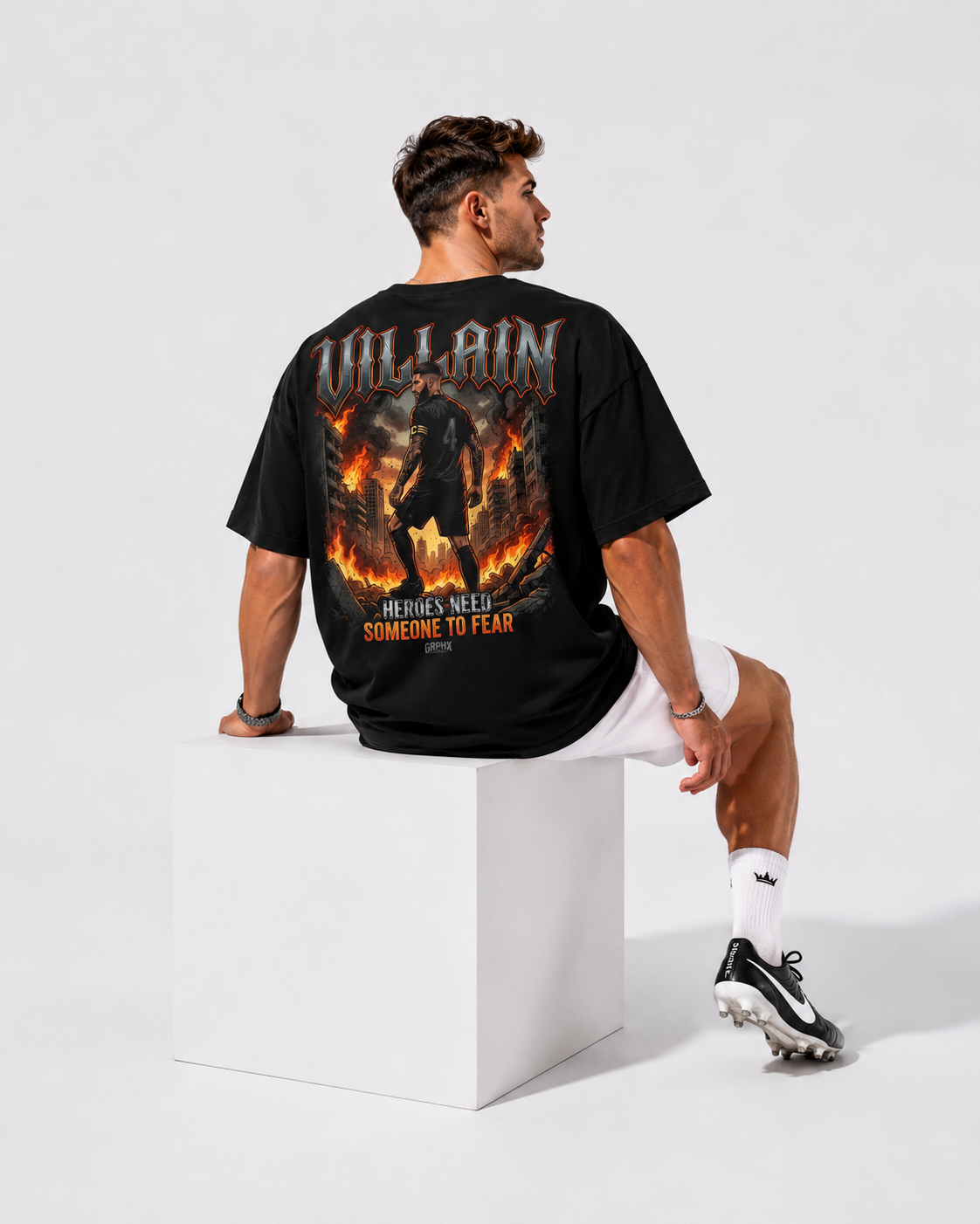 THE VILLAIN "SR4" Heavyweight Oversized Tee