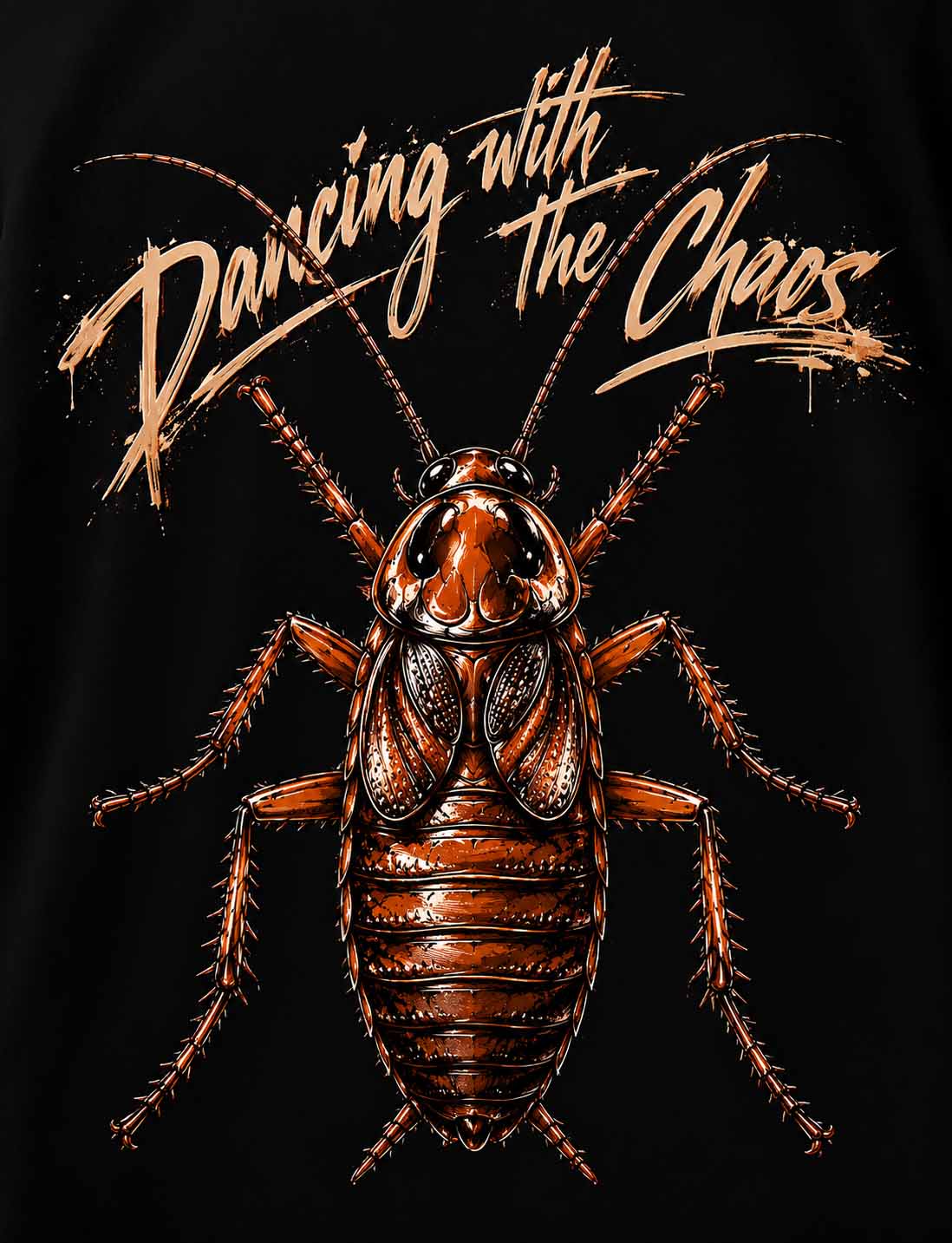 GRPHX Graphic Boxy T-Shirt – "Dancing with Chaos" Edition