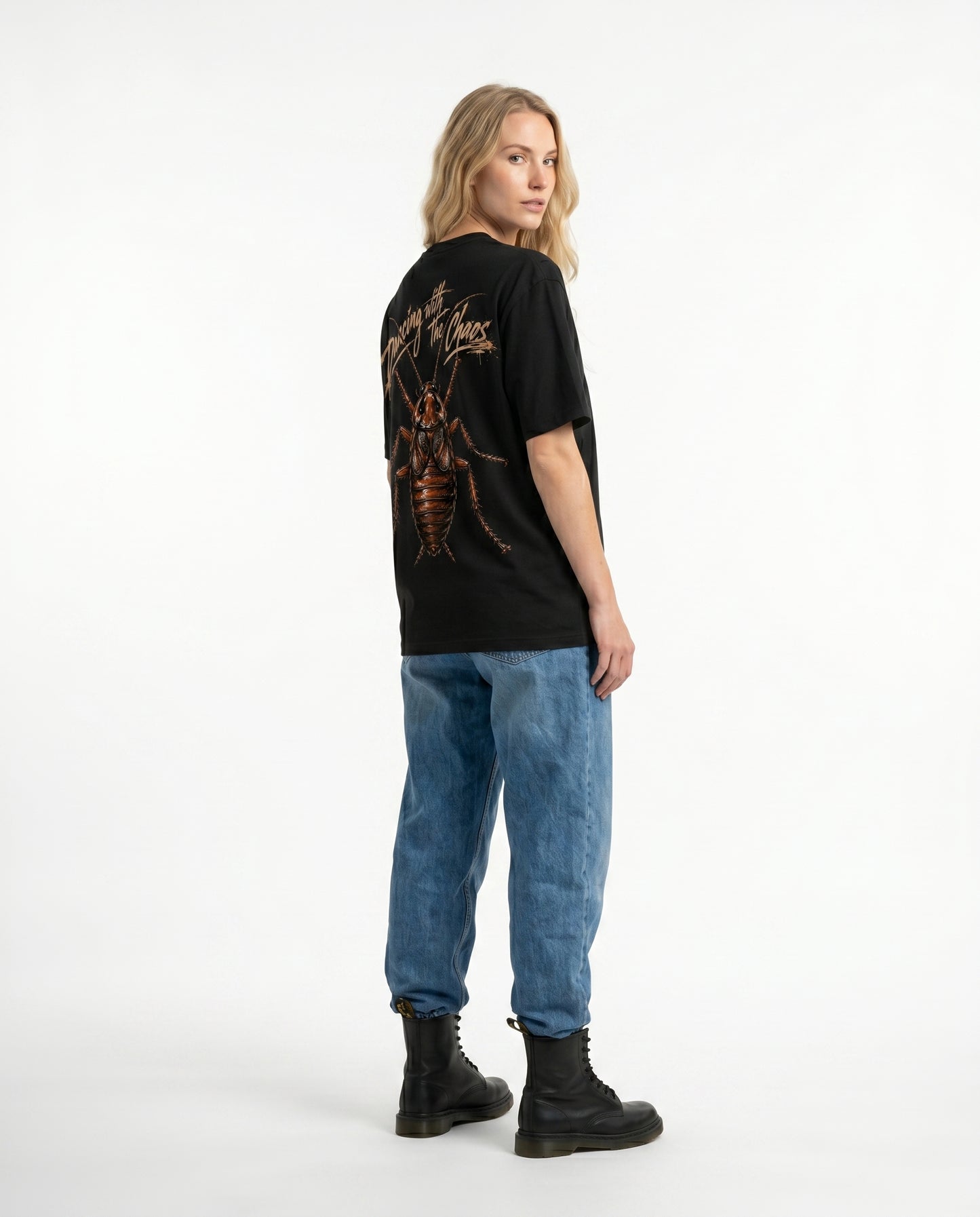 GRPHX Graphic Boxy T-Shirt – "Dancing with Chaos" Edition