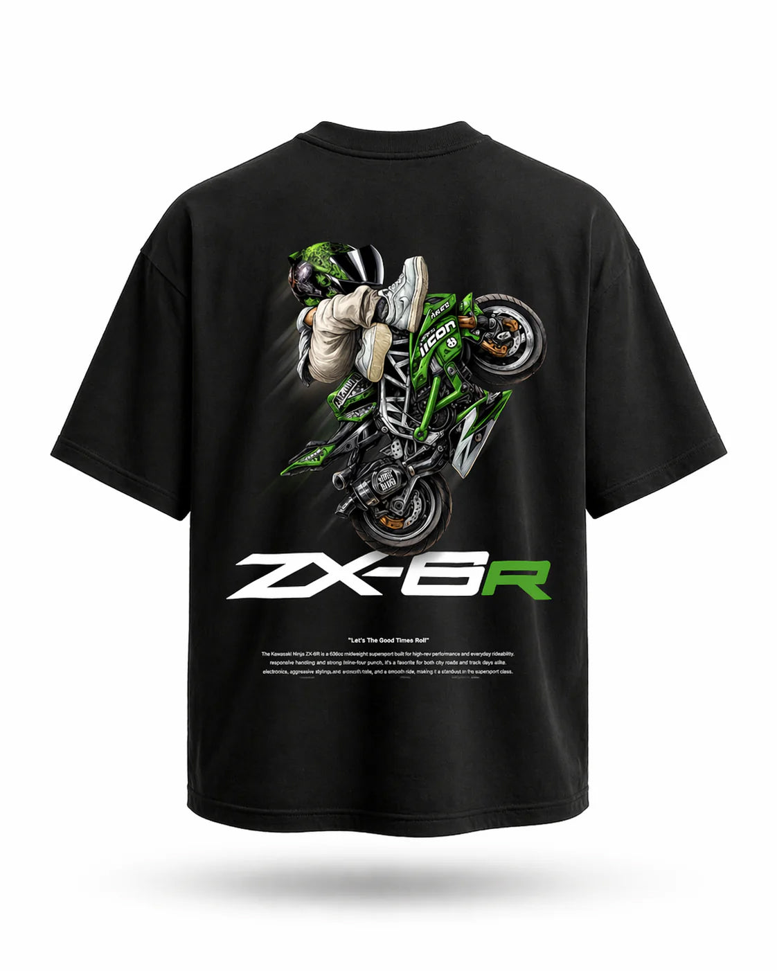 GRPHX Kawasaki ZX-6R t-shirt flat lay back