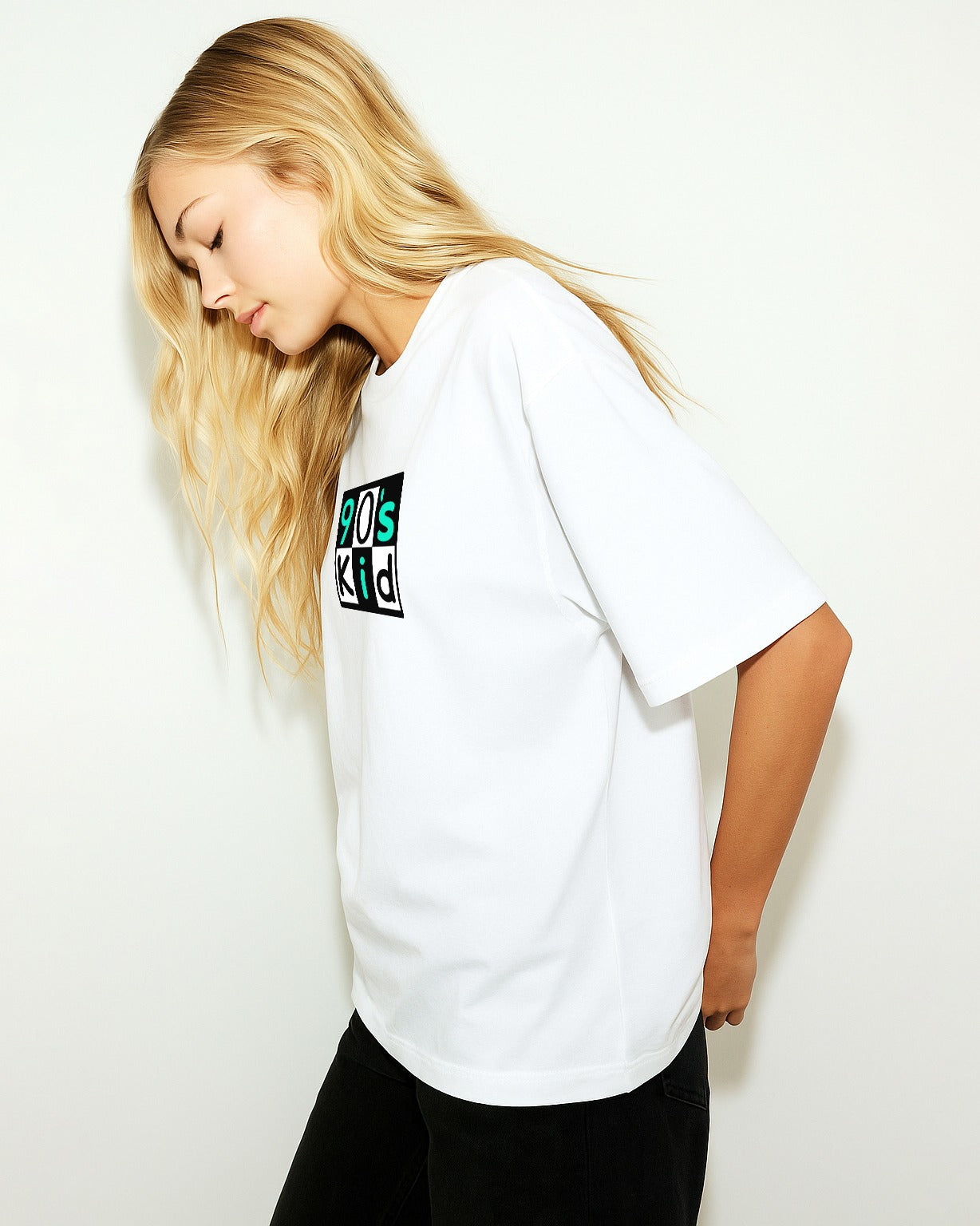GRPHX 90s Kid oversized cotton graphic t-shirt India