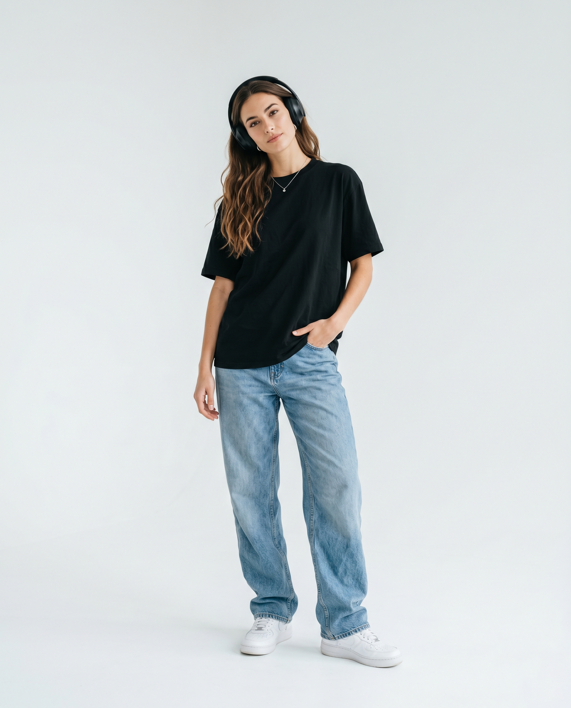 GRPHX Premium Heavyweight Oversized Cotton T-Shirt – 240 GSM front view