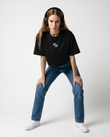 GRPHX Hybrid Athlete gym oversized crop top front view