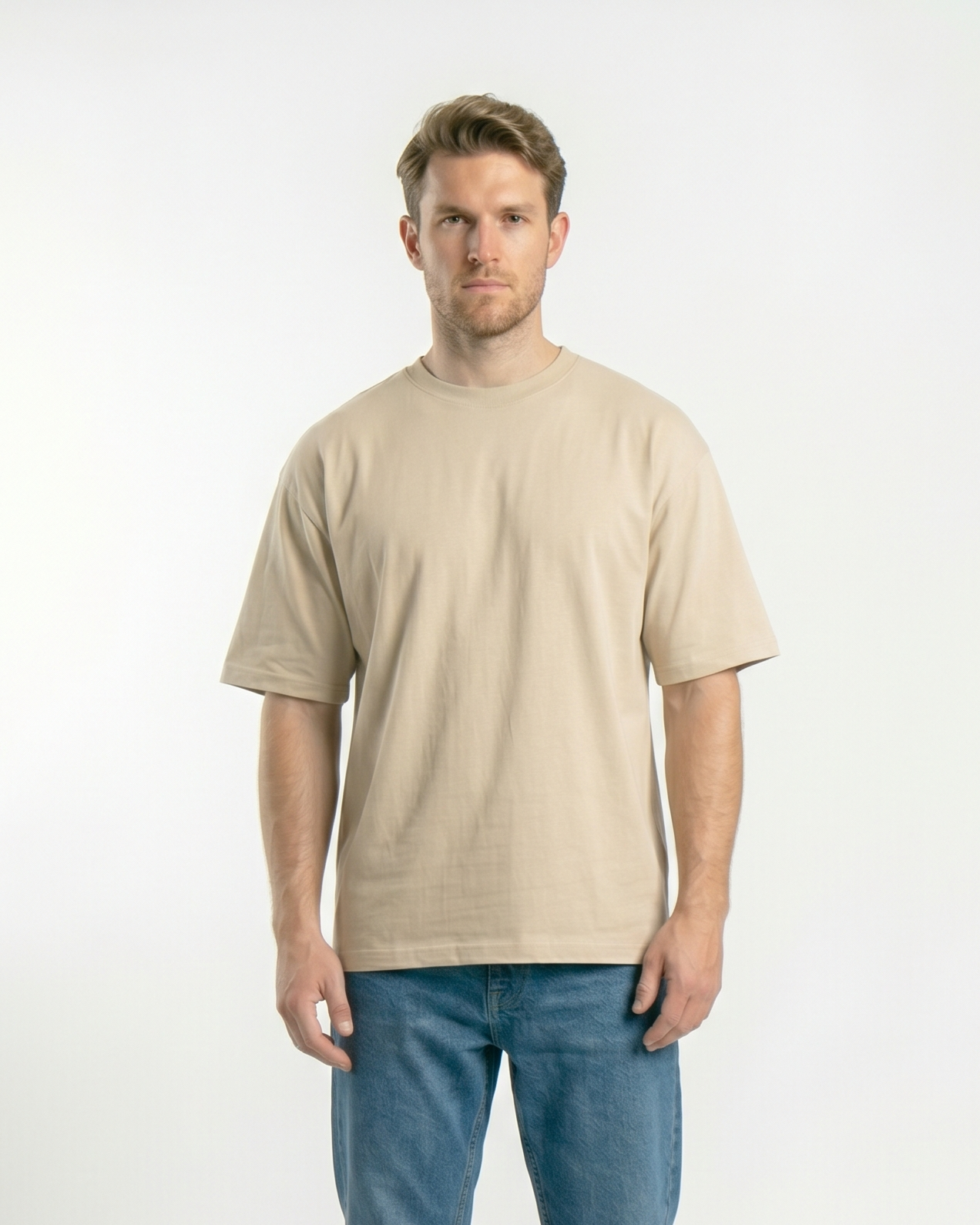 GRPHX Premium Heavyweight Oversized Cotton T-Shirt – 240 GSM front view
