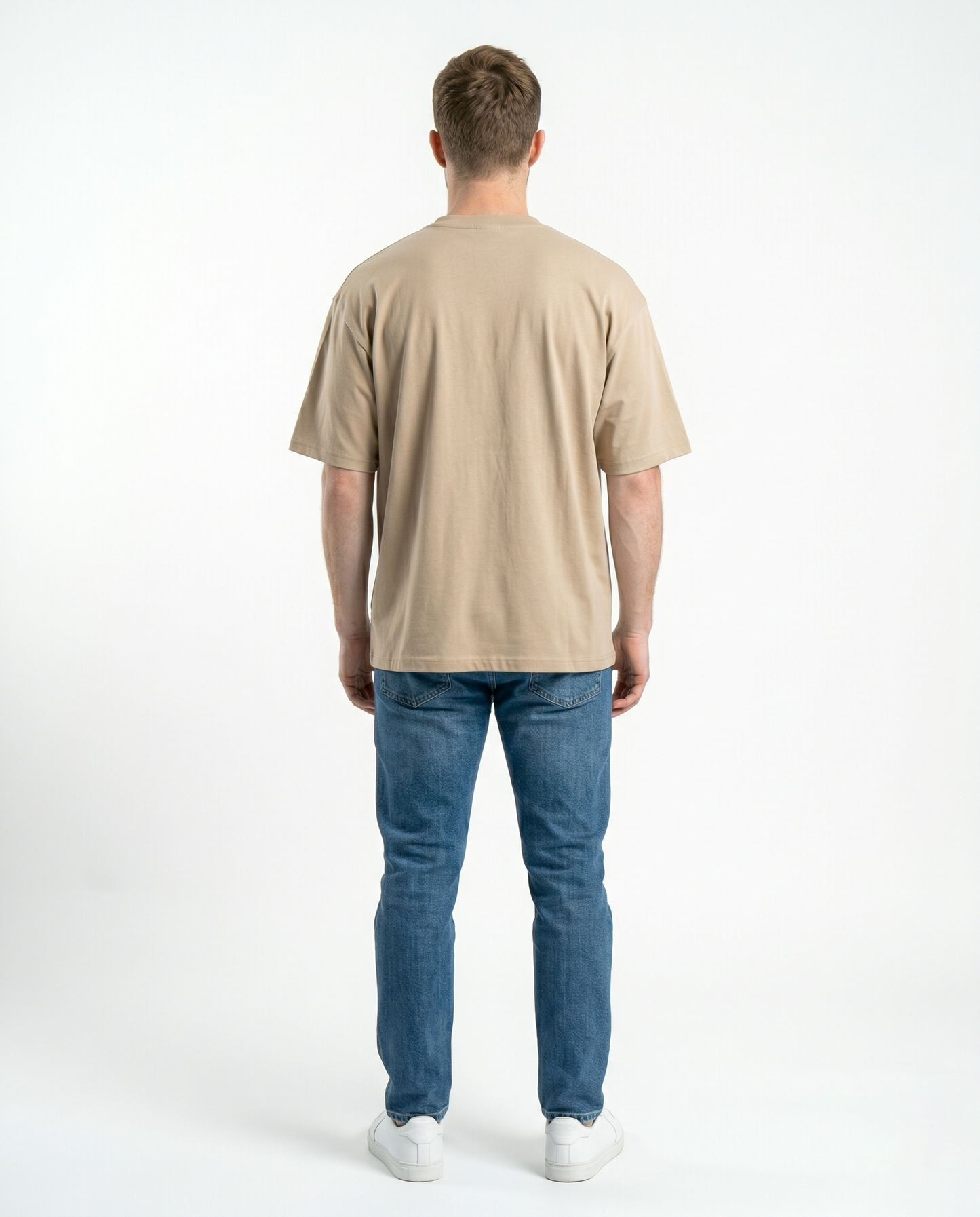 GRPHX Premium Heavyweight oversized tee back view – India streetwear