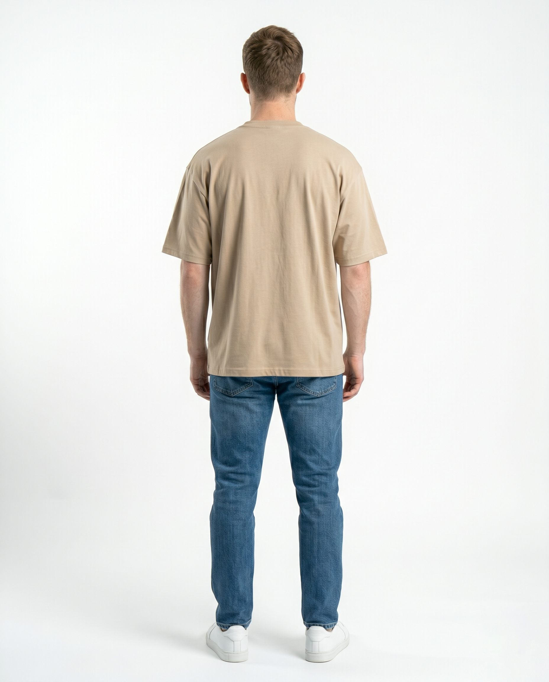 GRPHX Premium Heavyweight oversized tee back view – India streetwear