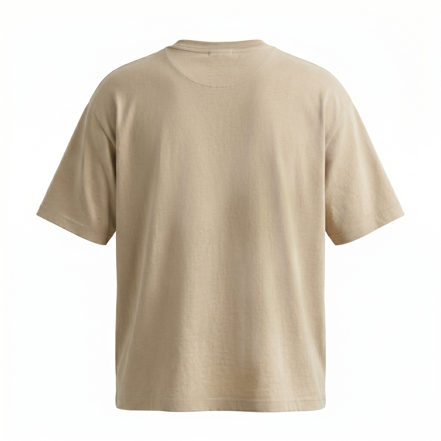 GRPHX Premium Heavyweight Oversized tee detail close-up – flat lay back