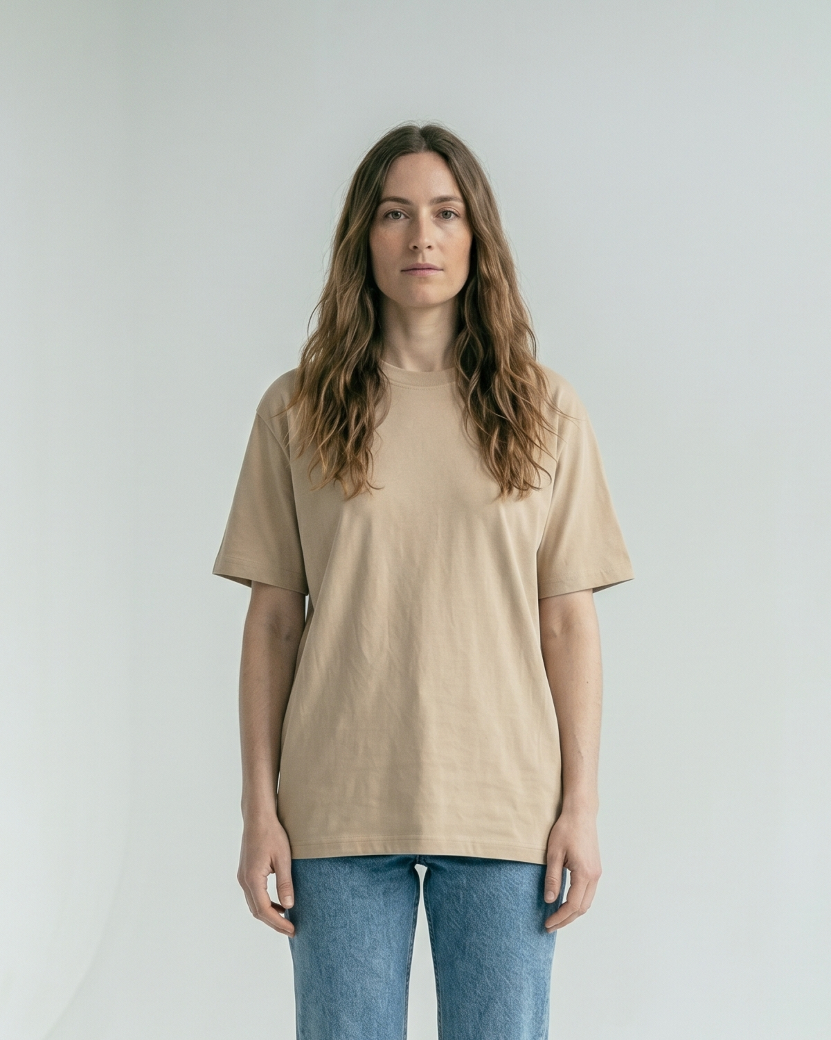 GRPHX Premium Heavyweight Oversized Cotton T-Shirt – 240 GSM front view