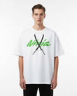 GRPHX Moto-Samurai signature heavyweight oversized t-shirt front view