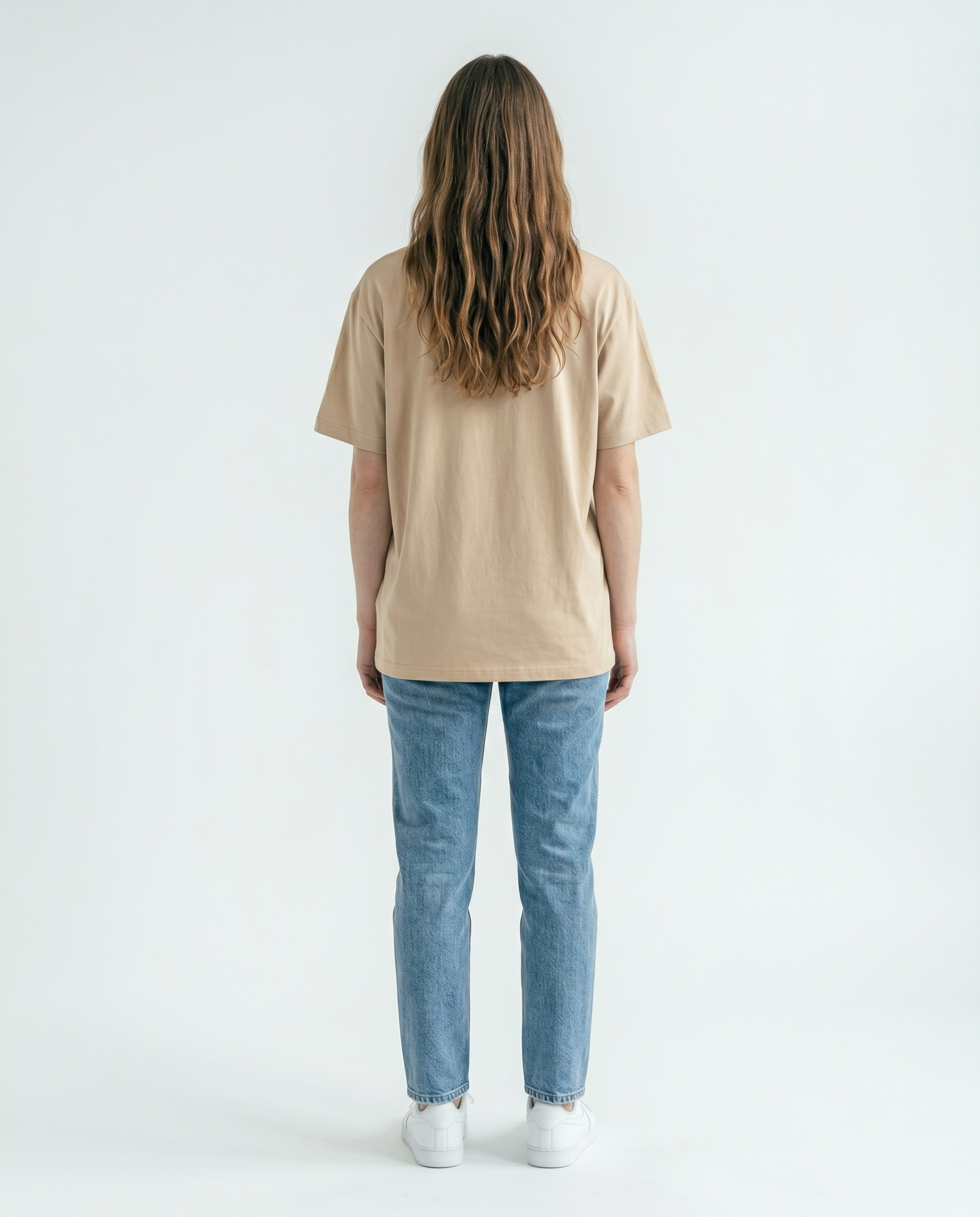 GRPHX Premium Heavyweight oversized tee back view – India streetwear