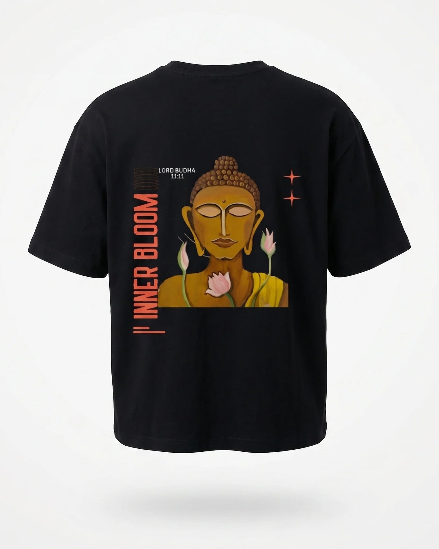 GRPHX 1111 Inner Bloom tee product back view – spiritual graphic print