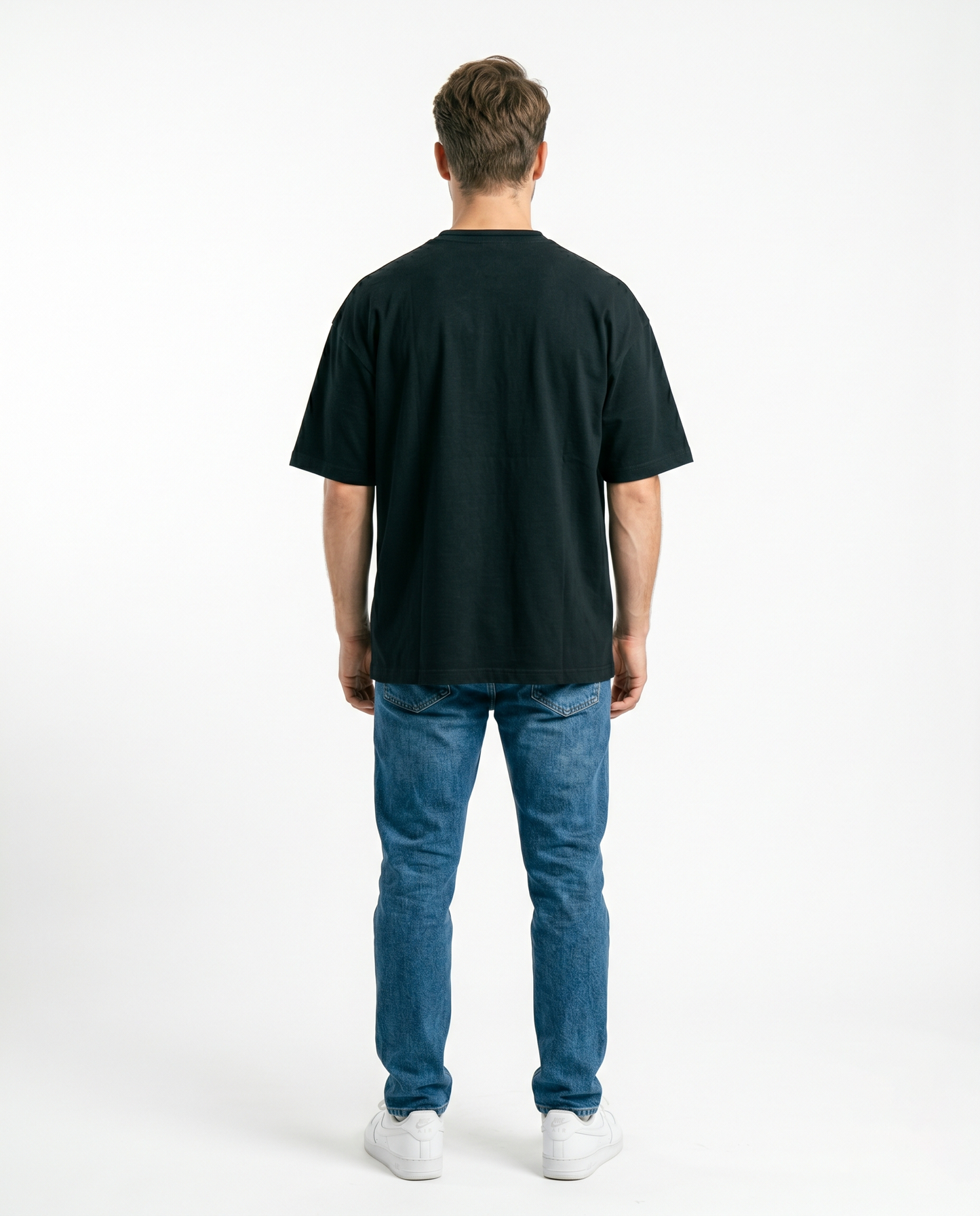 GRPHX Premium Heavyweight oversized tee back view – India streetwear
