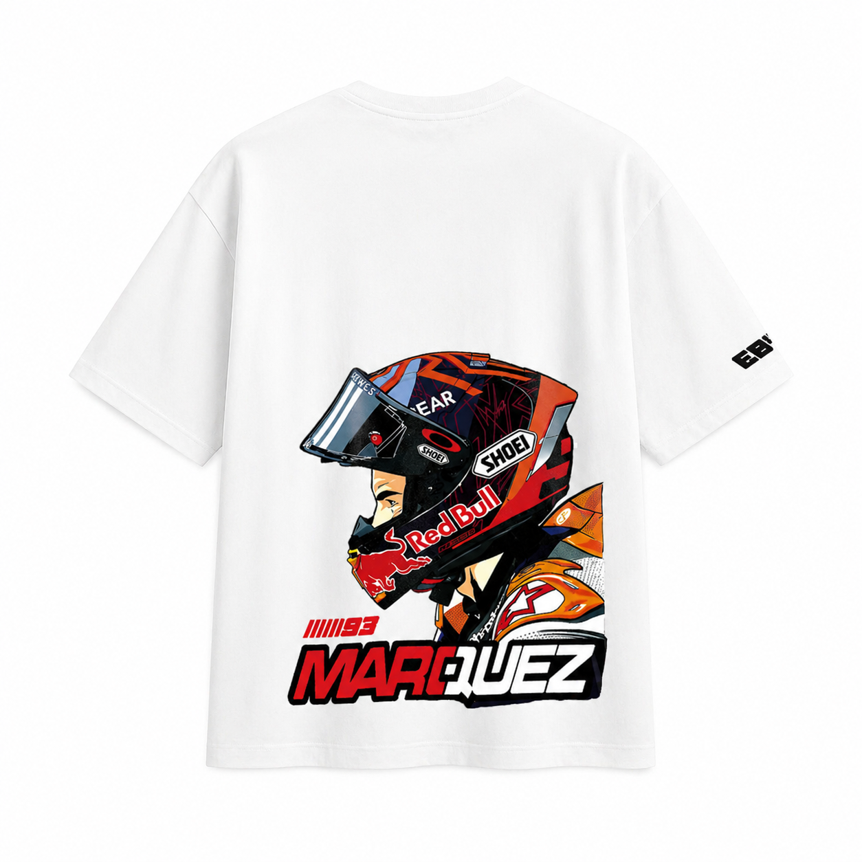 GRPHX Never Give Up white tee back view
