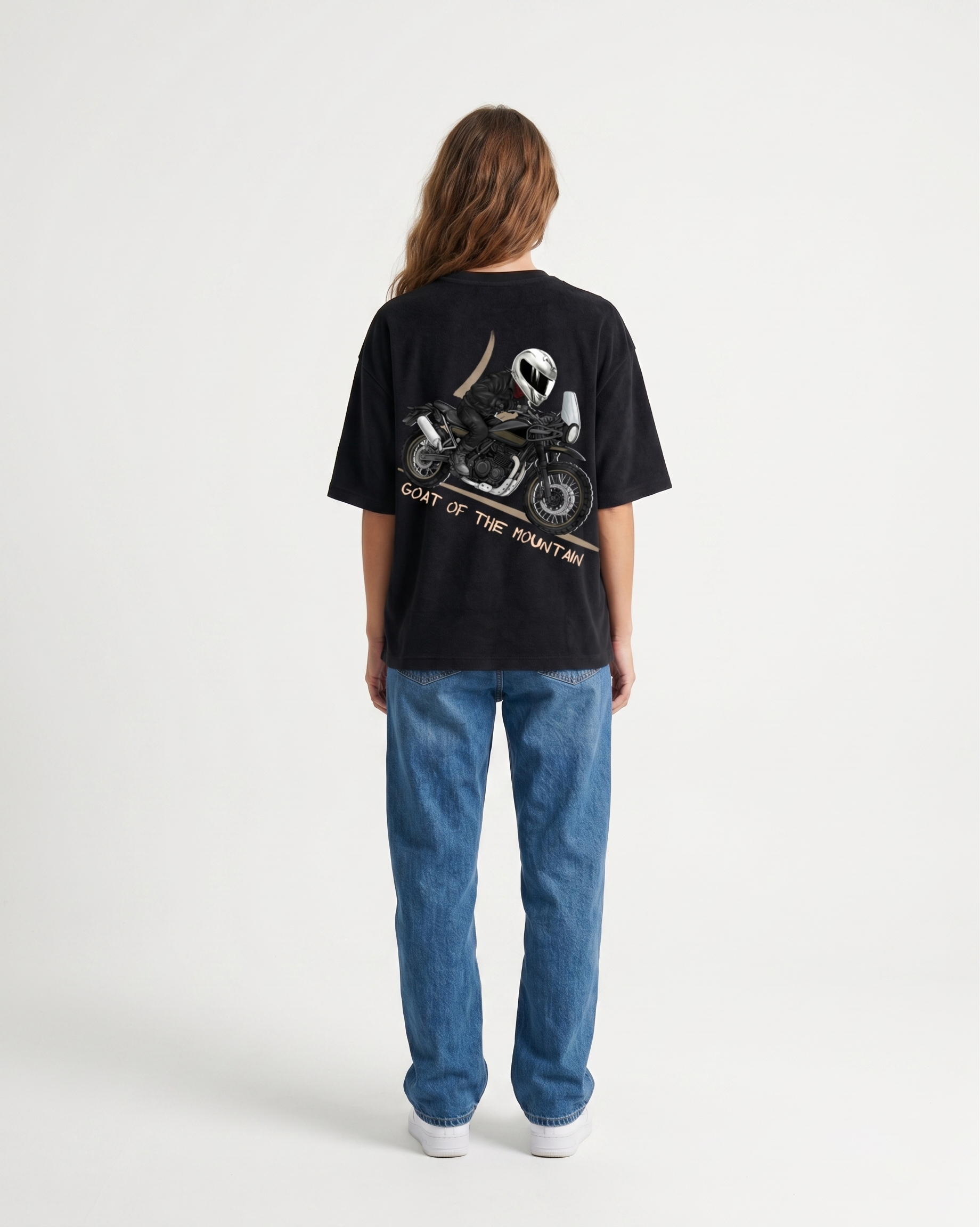 GRPHX GOAT of the Mountain back graphic design – mountain streetwear tee