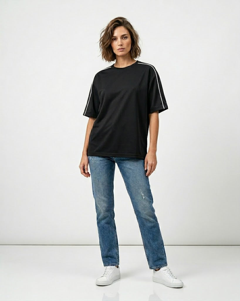 The "Signature" Heavyweight Terry Tee - Black