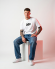 GRPHX Created to Create statement graphic slim fit t-shirt front view