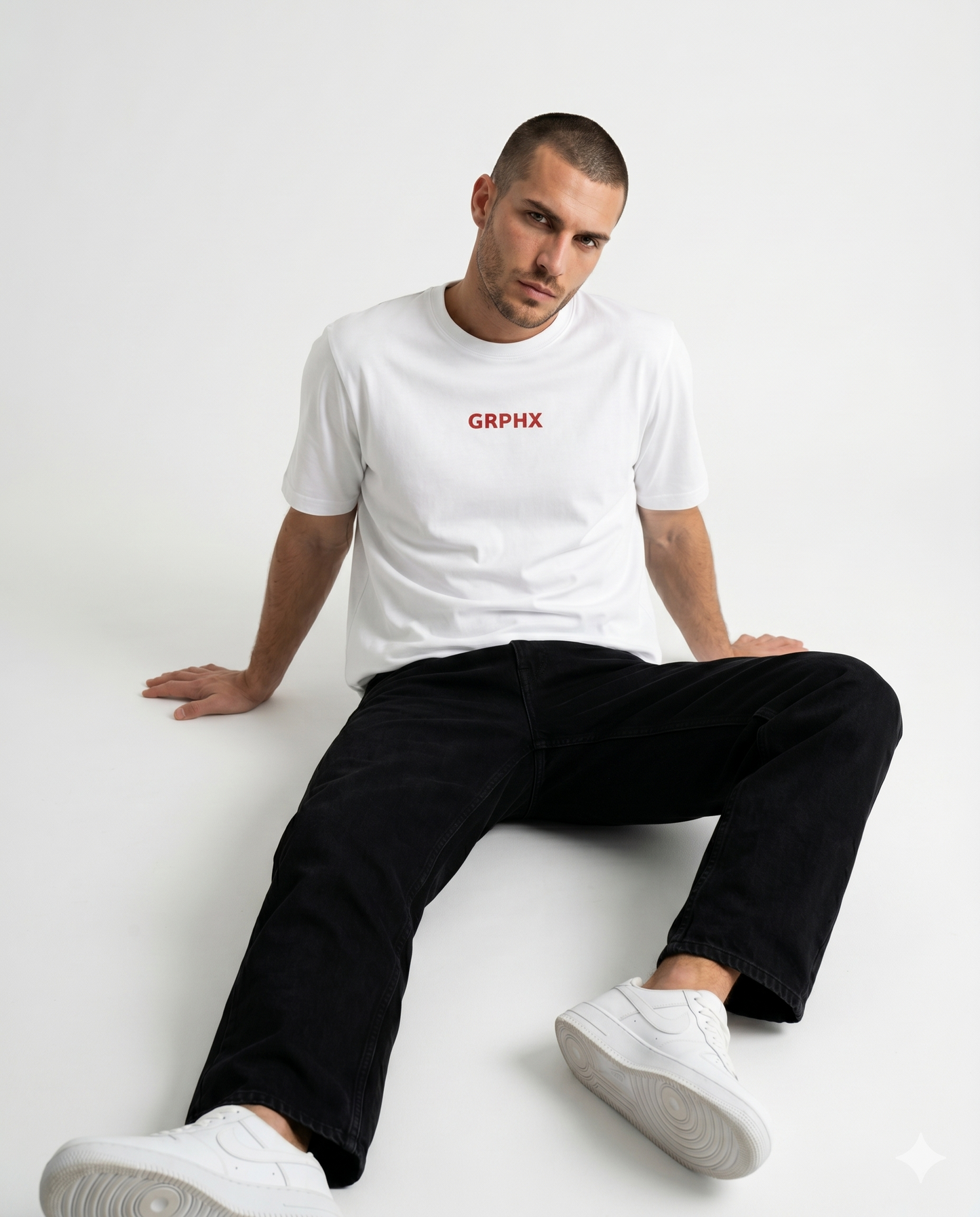 GRPHX I Do Not Flirt statement slim fit t-shirt front view