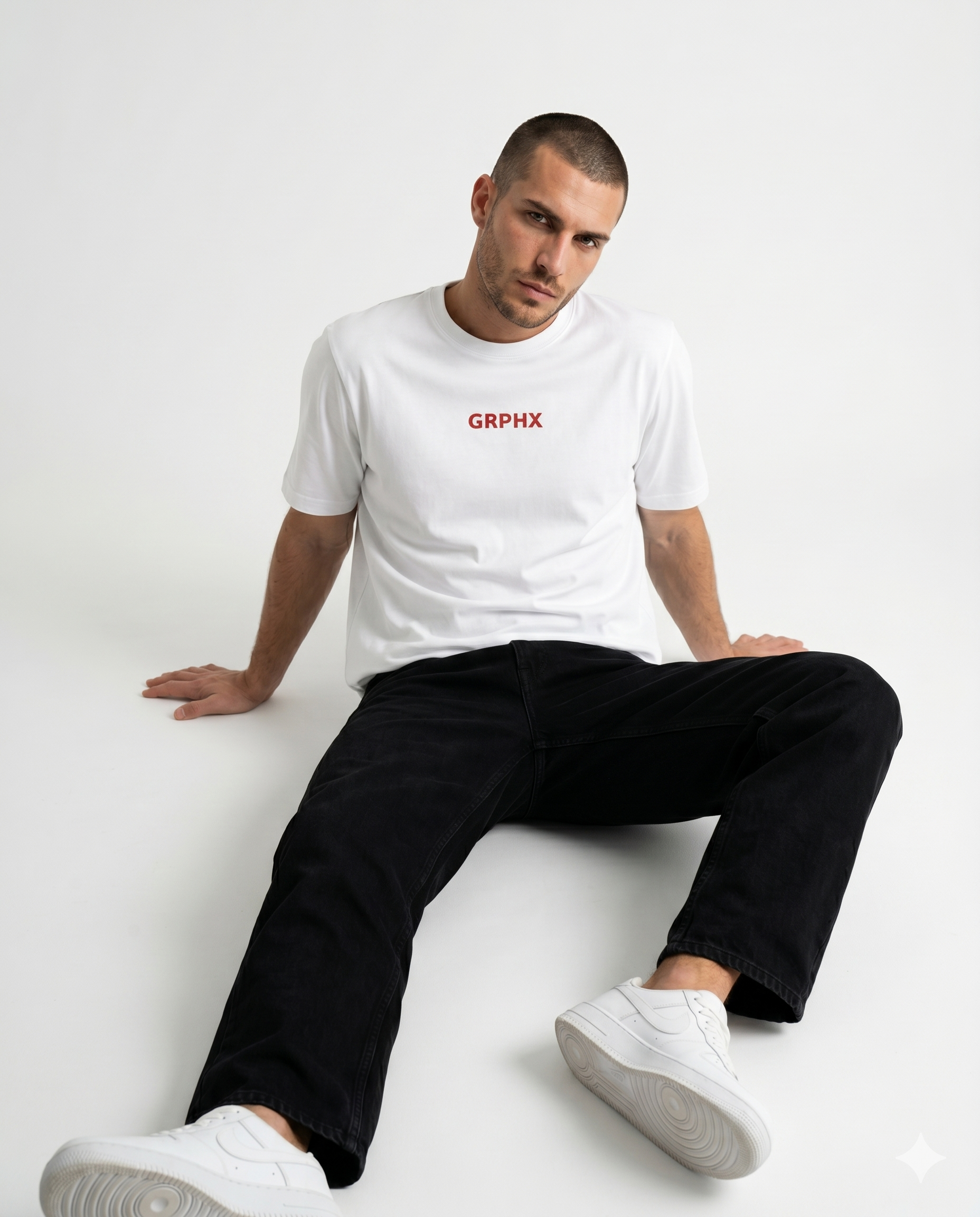 GRPHX I Do Not Flirt statement slim fit t-shirt front view