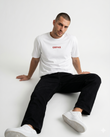 GRPHX I Do Not Flirt statement slim fit t-shirt front view