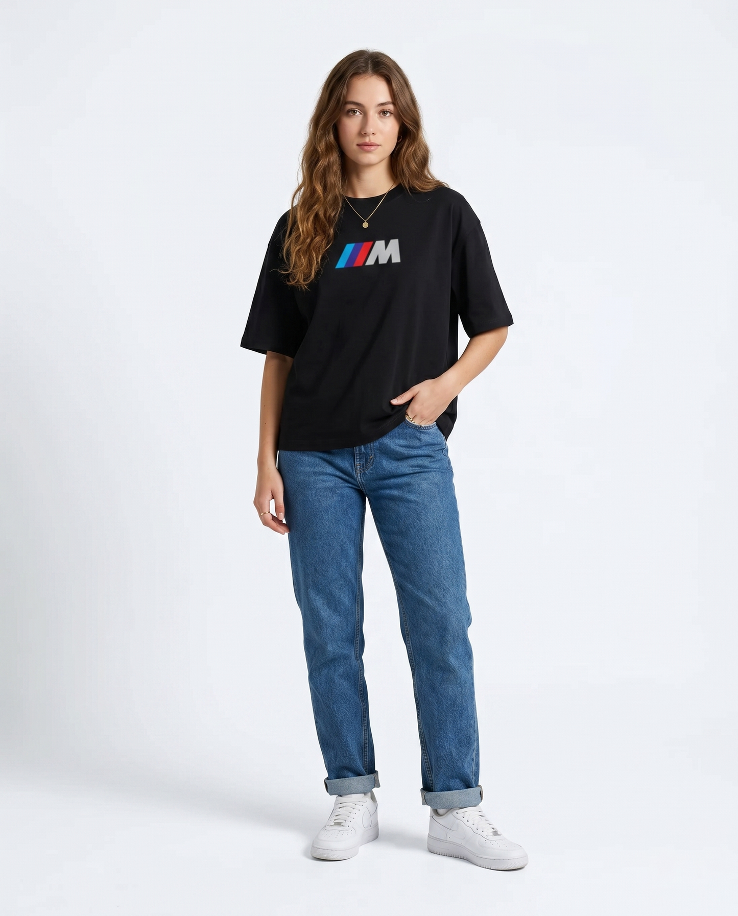 GRPHX BMW M1000RR graphic black oversized t-shirt front view