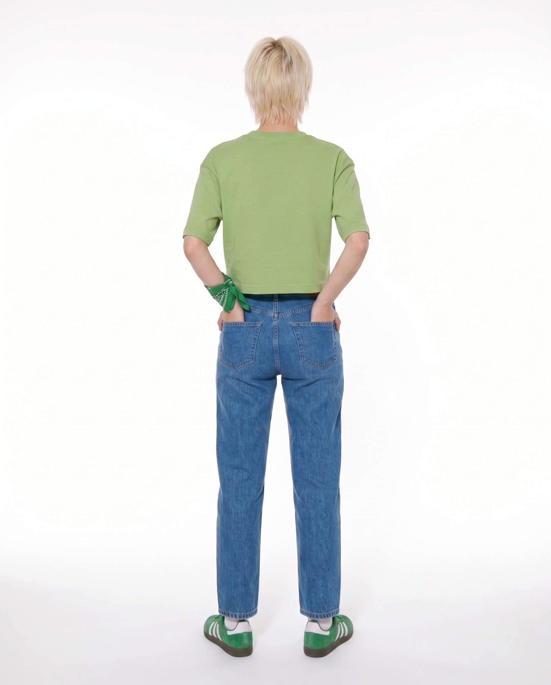 GRPHX Not My Problem crop top back view – attitude statement