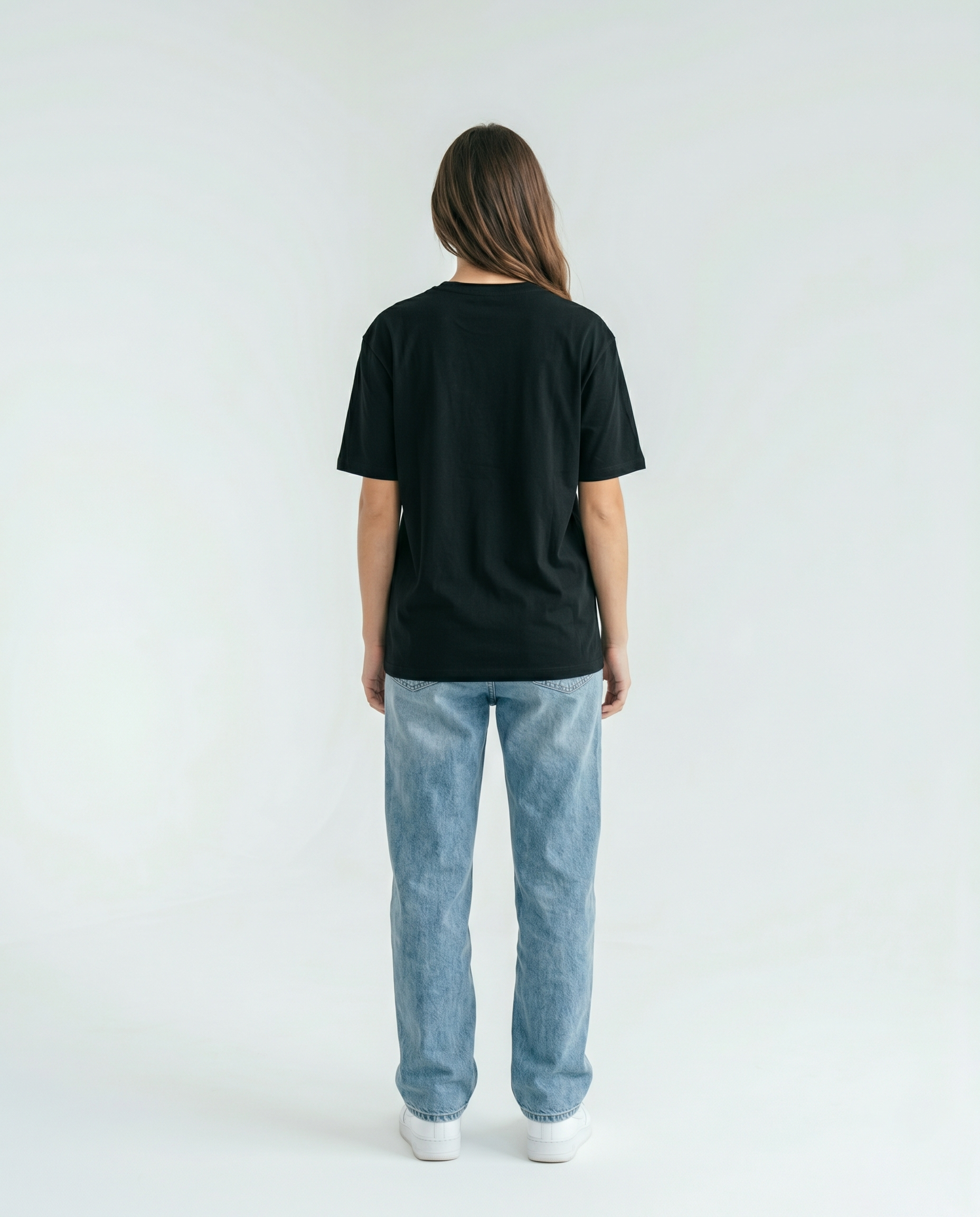 GRPHX Premium Heavyweight oversized tee back view – India streetwear