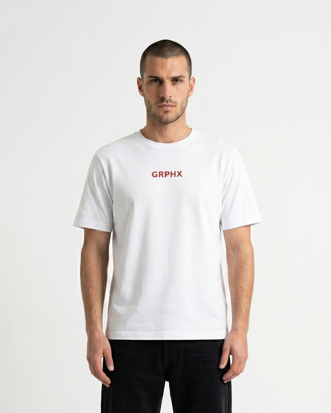 GRPHX I Do Not Flirt statement slim fit t-shirt front view