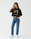 GRPHX I'm Not Arguing graphic oversized crop top front view