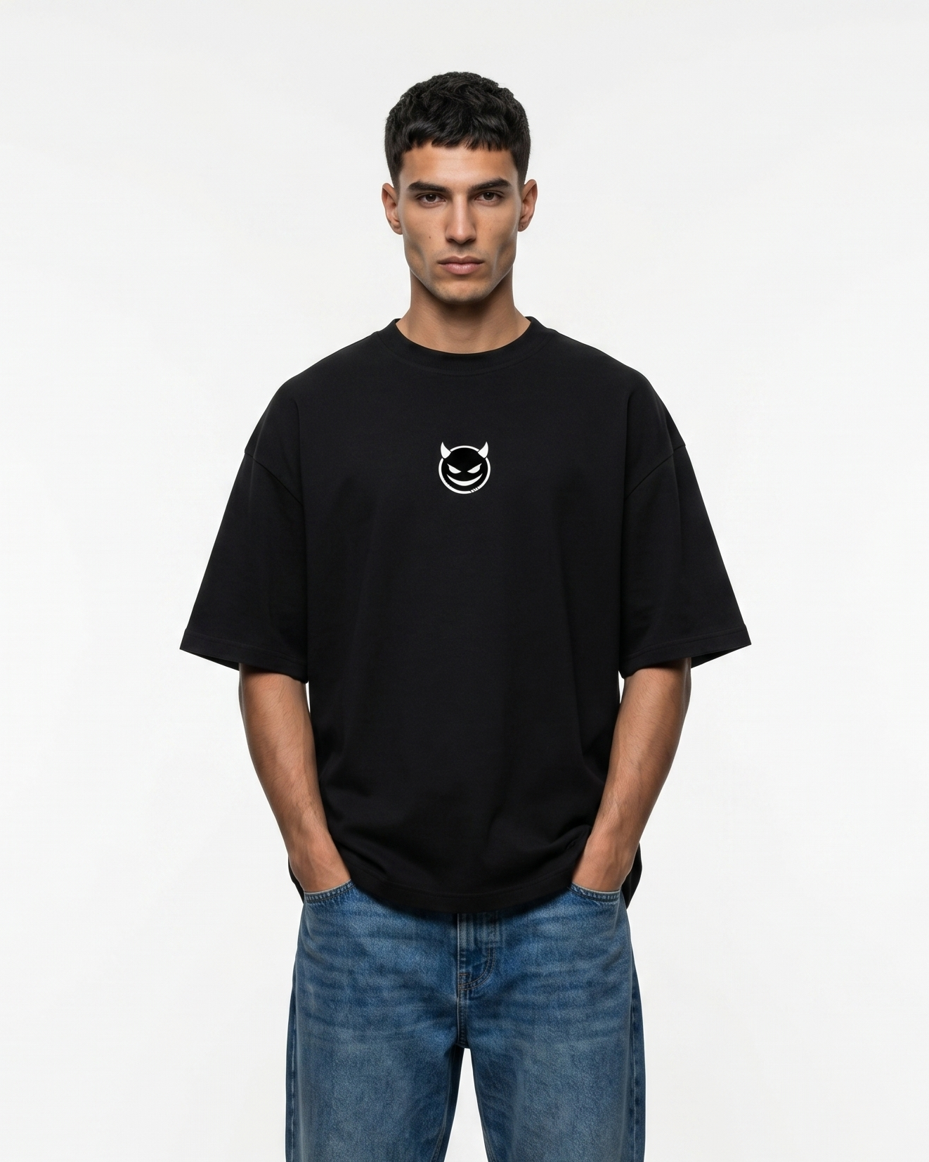 GRPHX The Outcast 240 GSM heavyweight cotton t-shirt detail shot