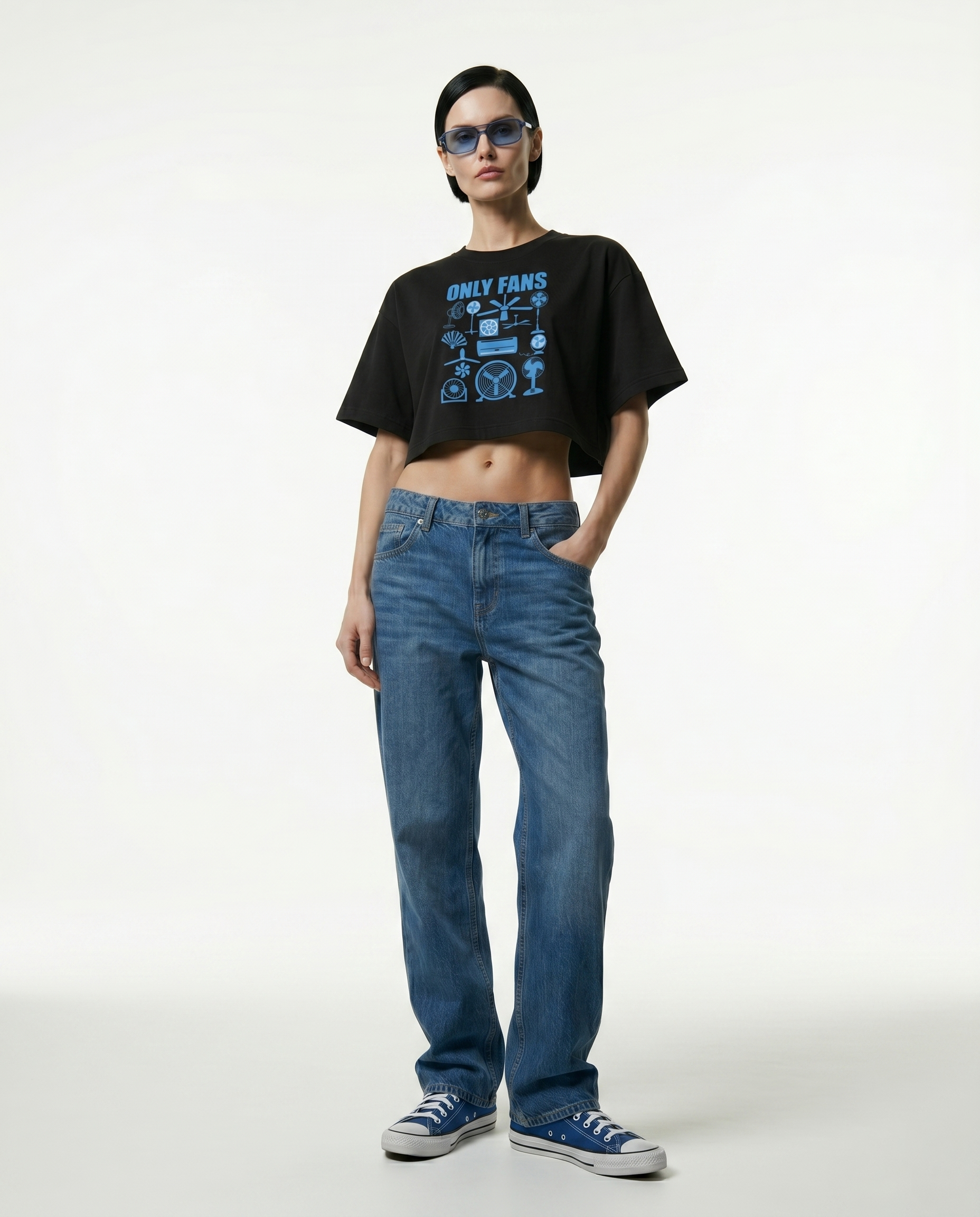 GRPHX Only Fans funny graphic oversized crop top 