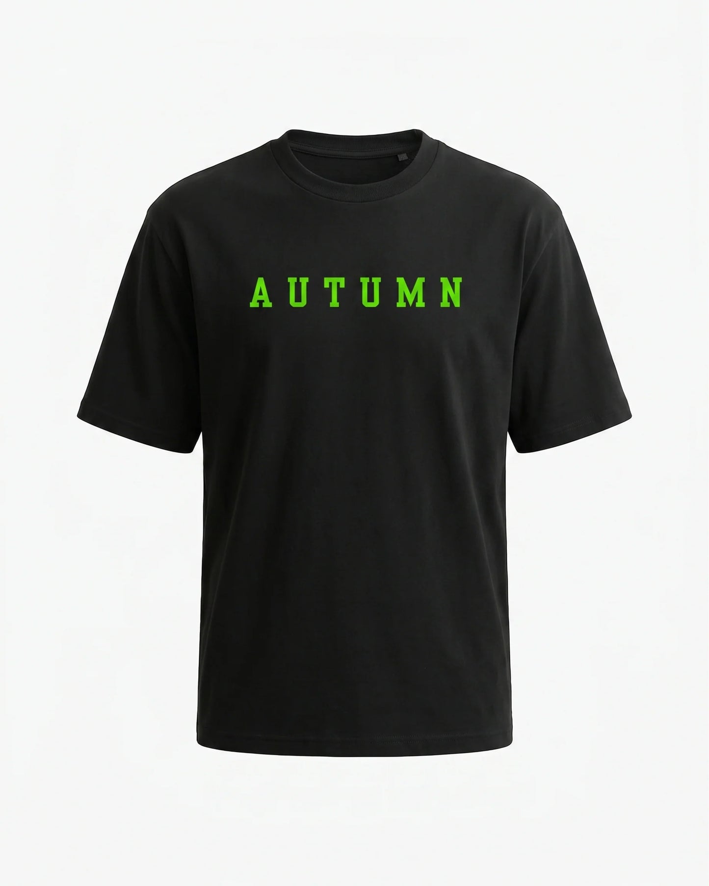 GRPHX Whispers of Autumn tee product front view – autumn botanical print