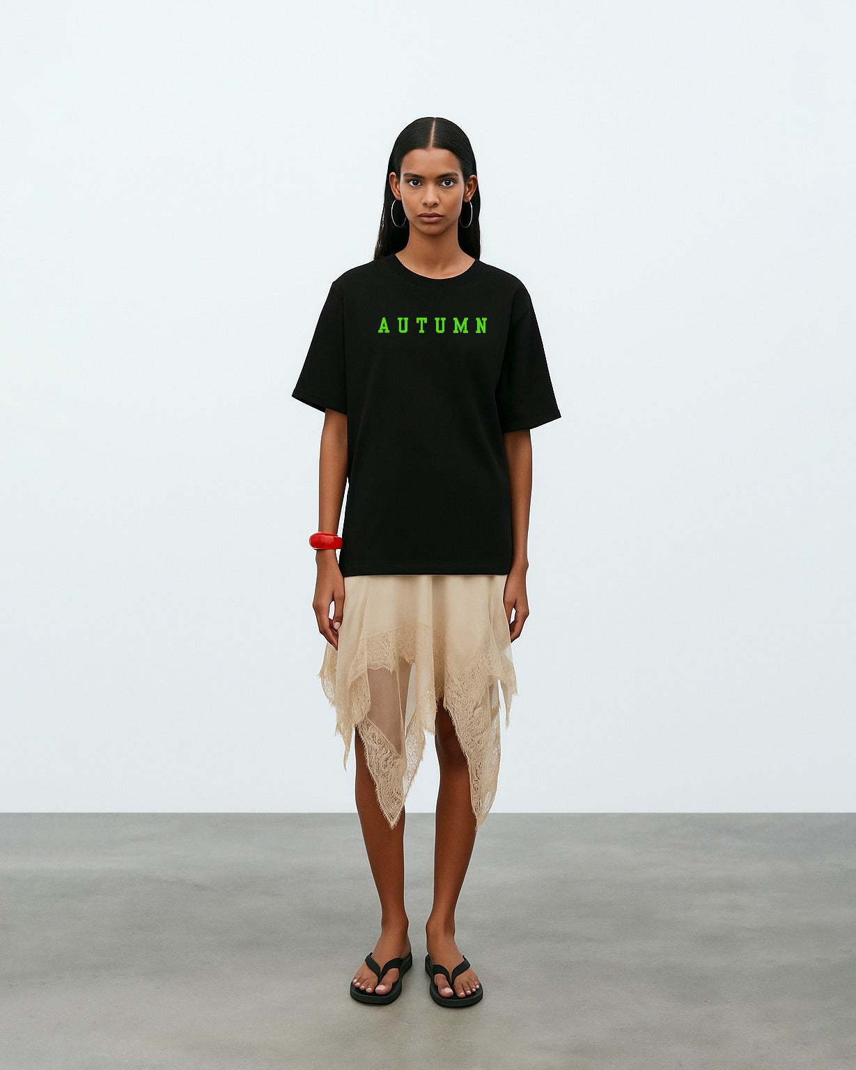 GRPHX Whispers of Autumn oversized cotton tee India streetwear