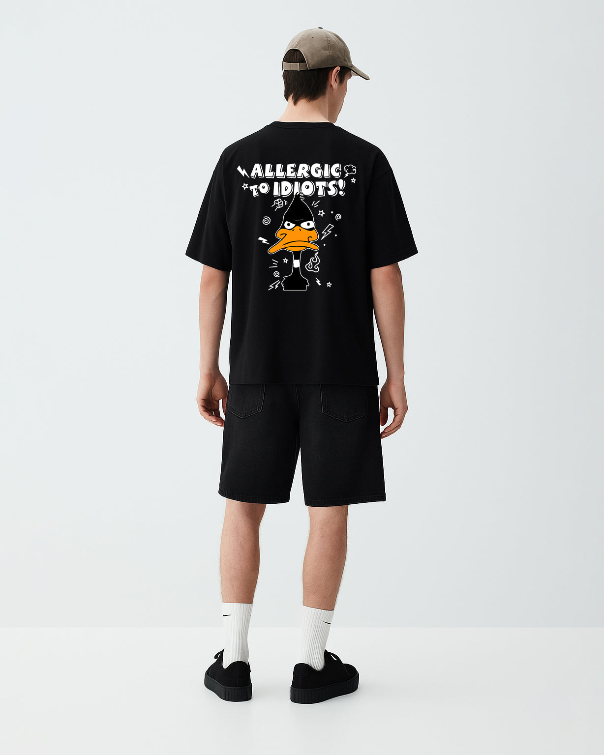 GRPHX What The Duck funny graphic tee back view