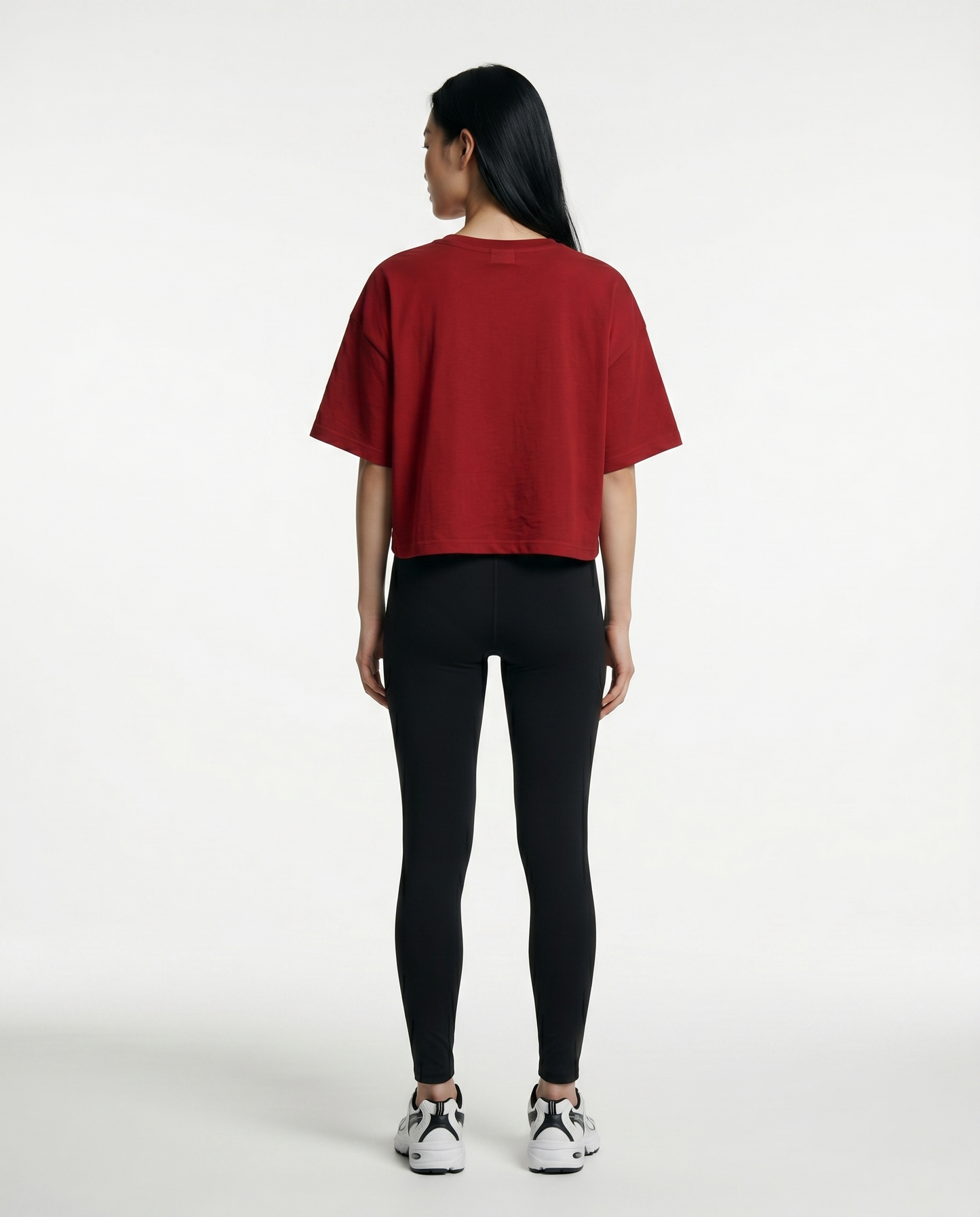 GRPHX Heart Beats Heavy Lifts crop top back view – gym girl statement