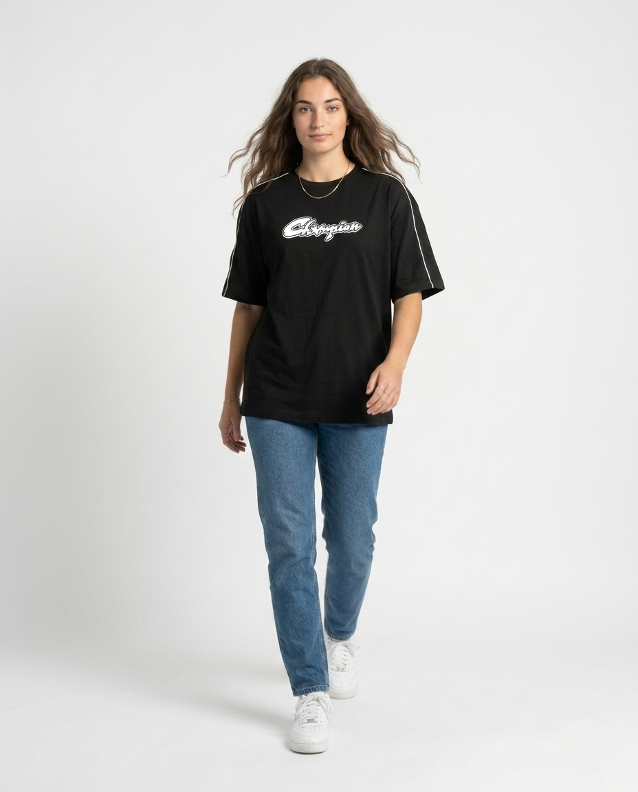 GRPHX Champion graphic t-shirt lifestyle photography