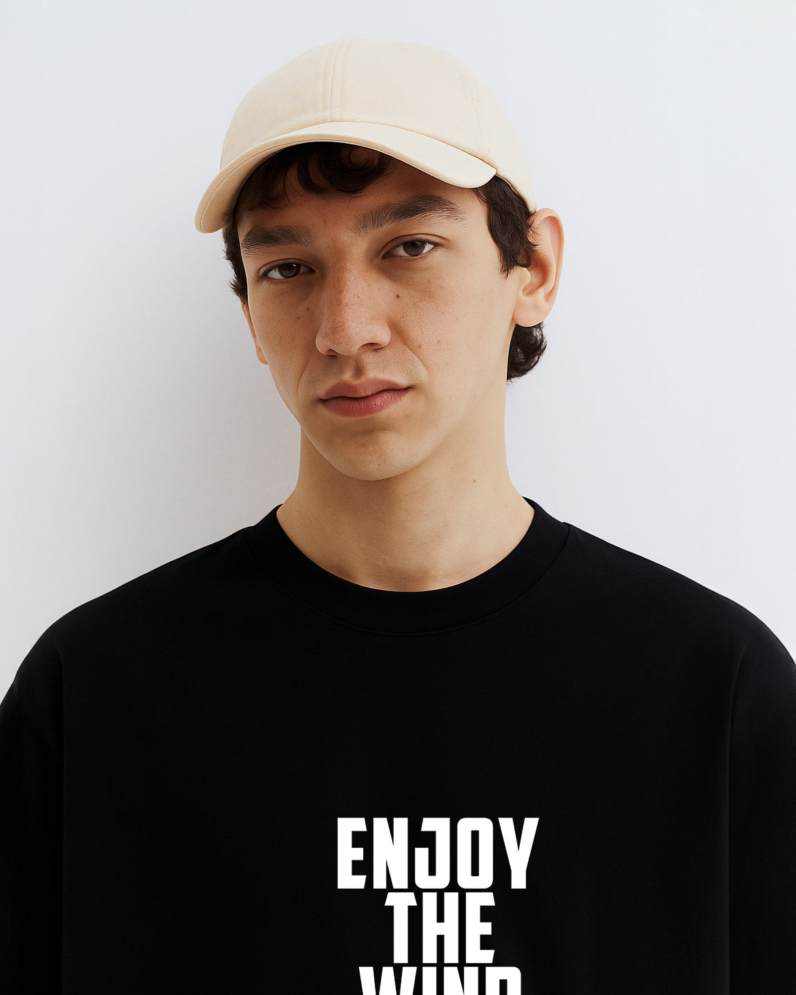 GRPHX Enjoy the Wind graphic oversized t-shirt front view
