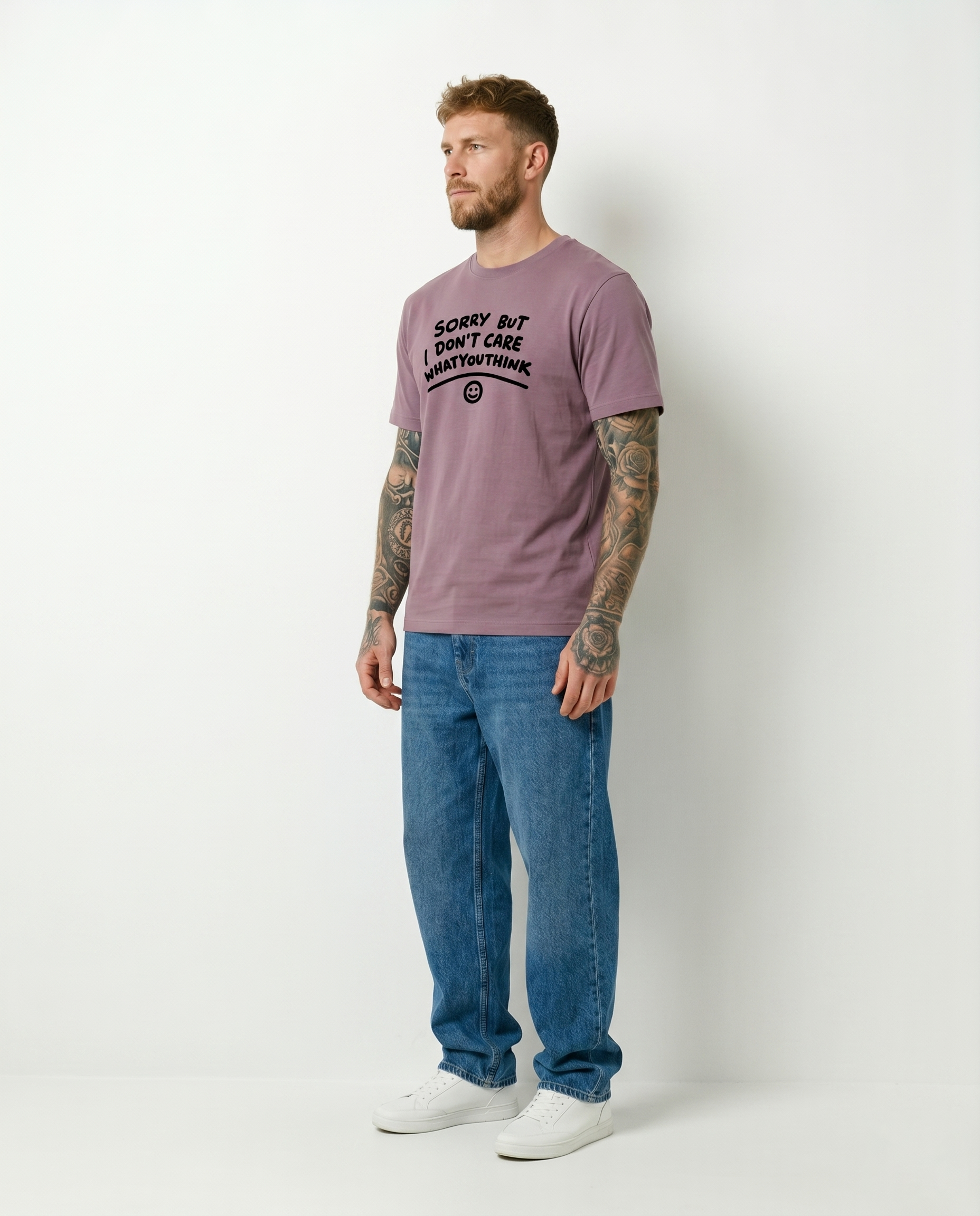 GRPHX Sorry But I Don't Care graphic cotton t-shirt India streetwear